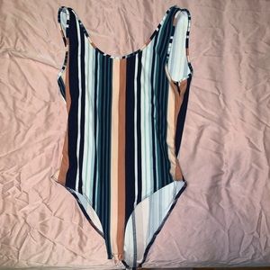 Striped one piece